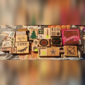 Rubber stamps (bulk lot of 27 plus)